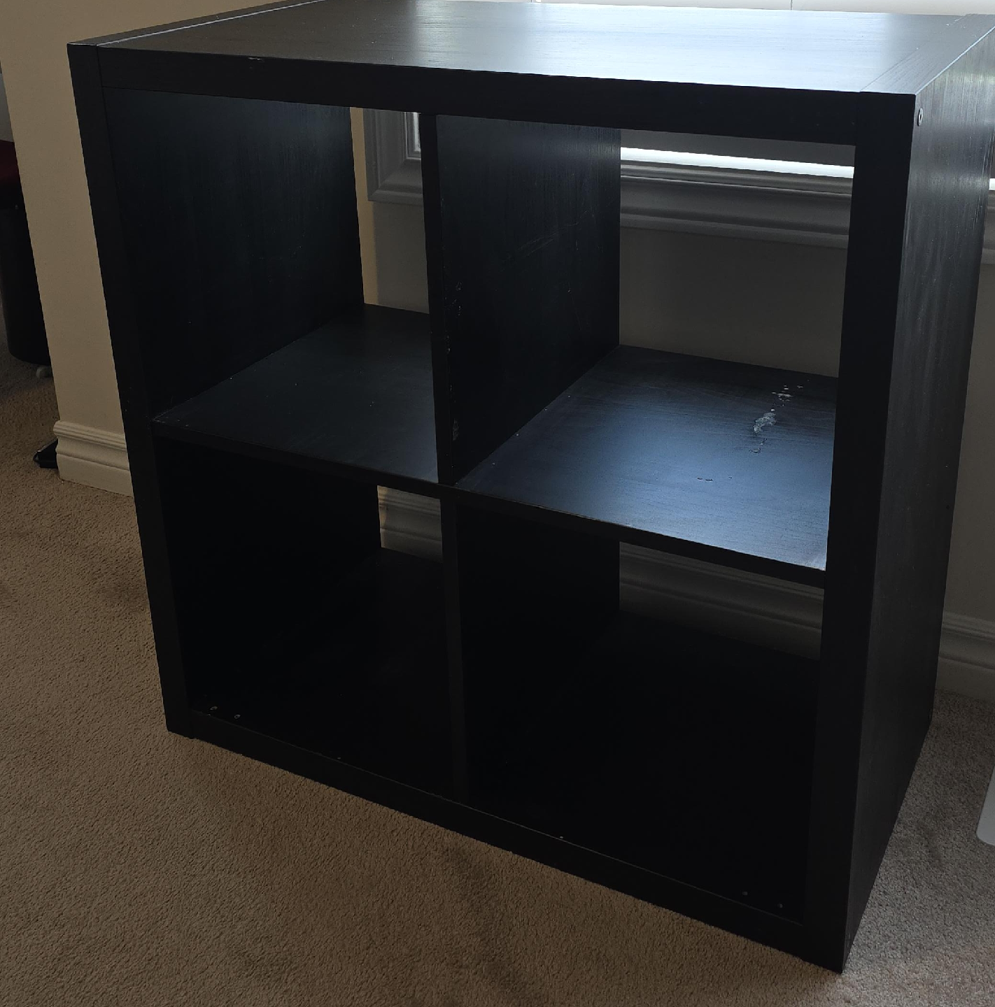 IKEA Black KALLAX Shelf Unit thumbnail