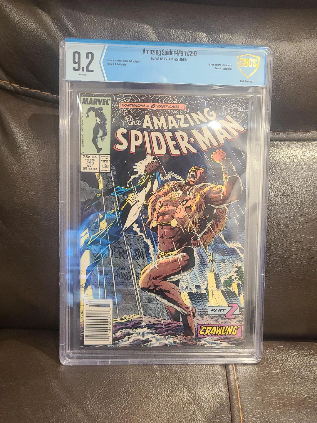 Amazing Spider-Man #293, Marvel, 10/1987, CBCS 9.2 thumbnail