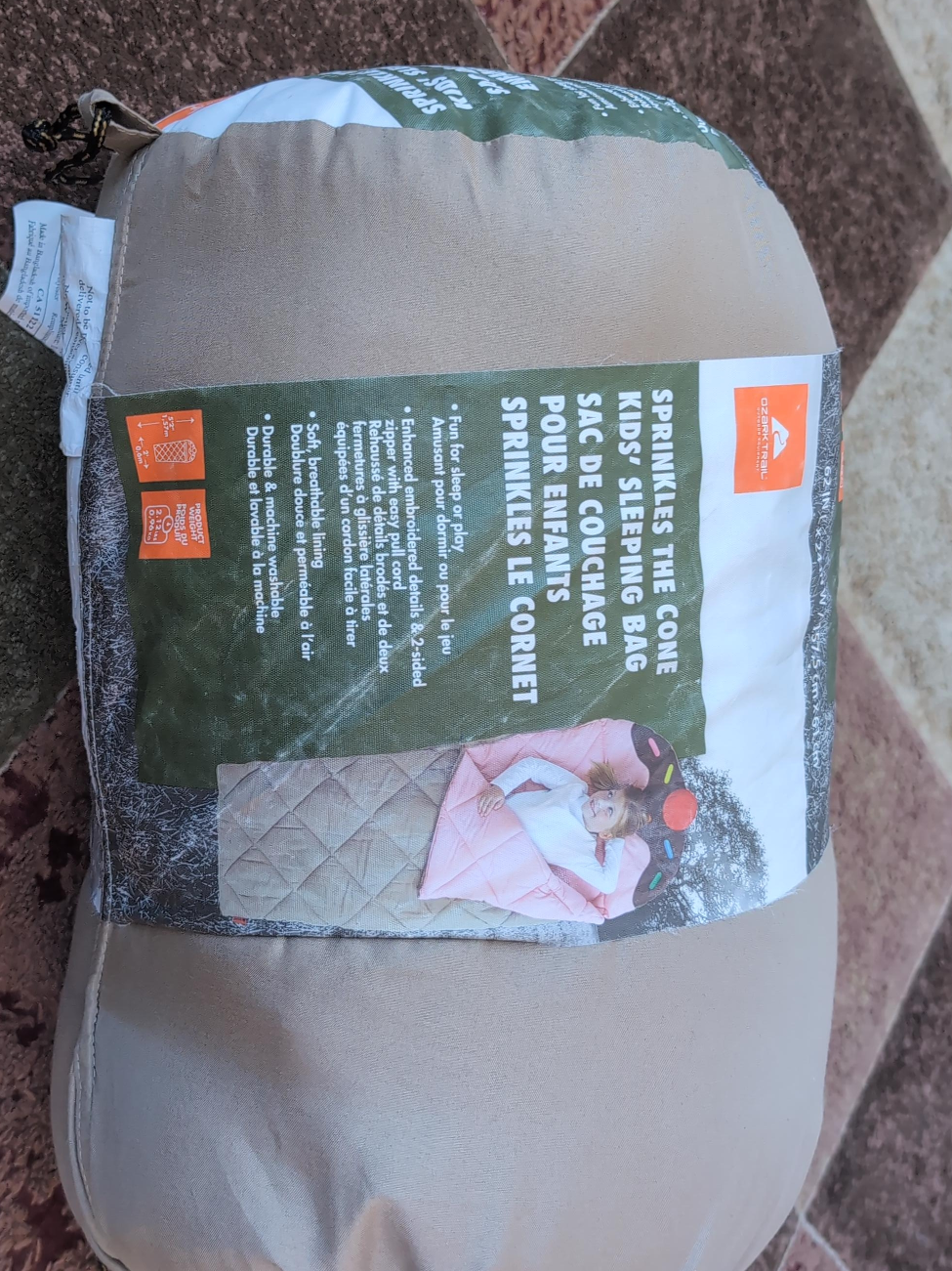 Ozark Trail Sprinkles The Cone Kids' Sleeping Bag - photo 2