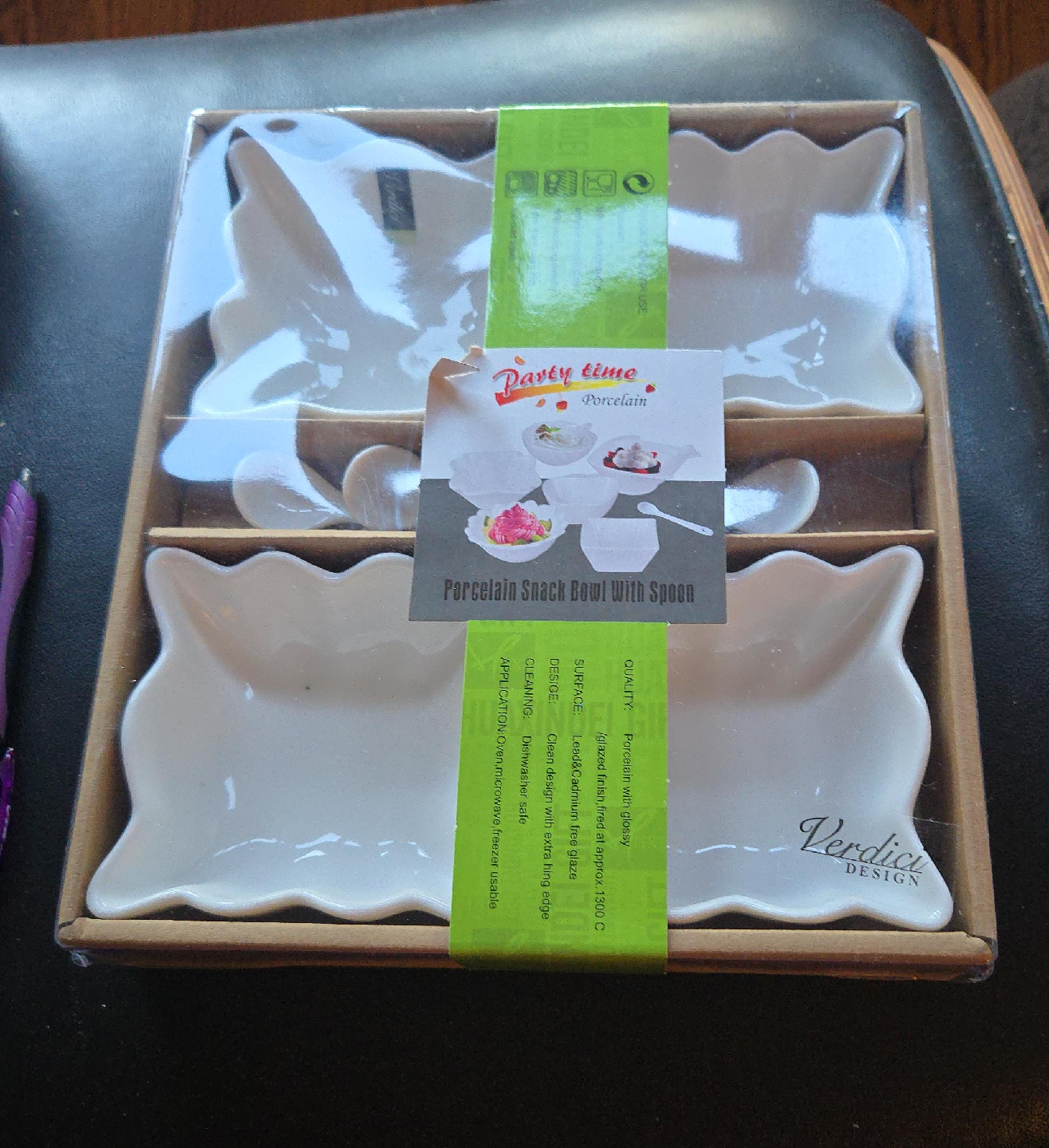 Party Time Porcelain Snack Bowl Set image indicator(1)