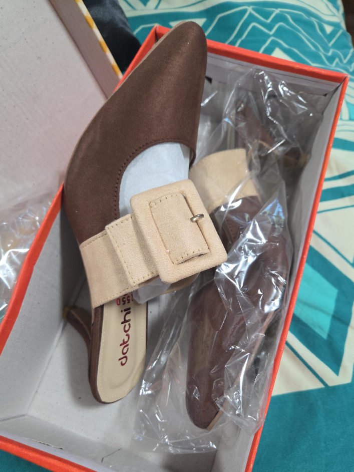 datchi Brown Mules - Size 10 thumbnail