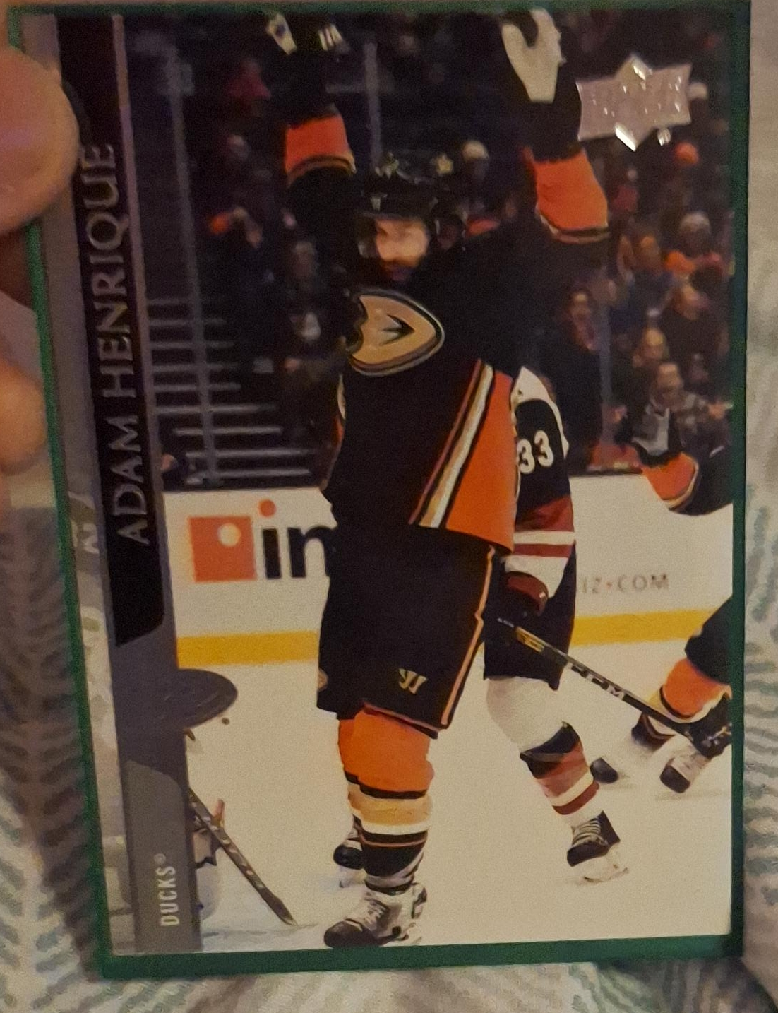 Adam Henrique Upper Deck Hockey Card - Ducks thumbnail