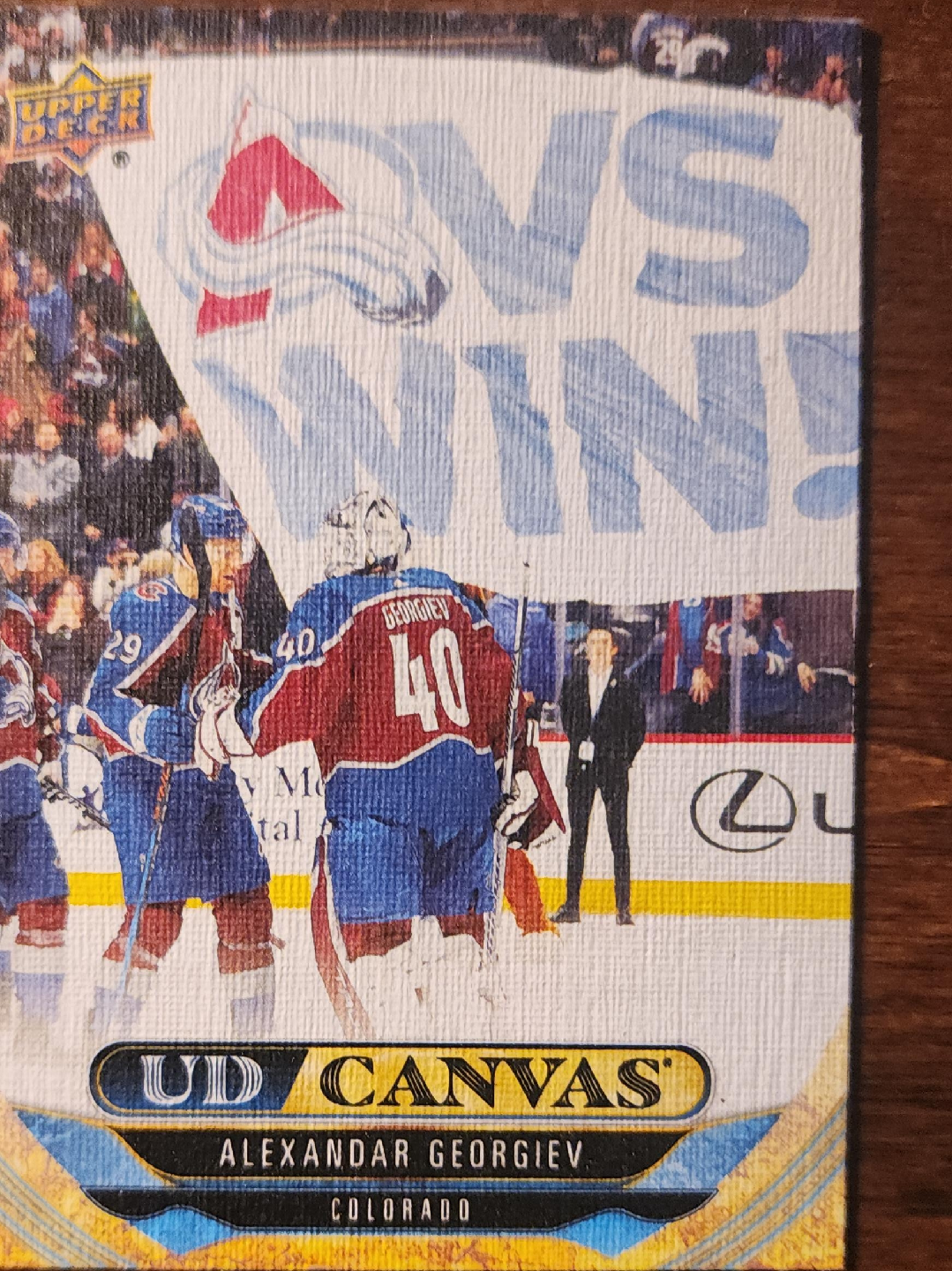 Upper Deck UD Canvas Alexandar Georgiev Colorado Hockey Card