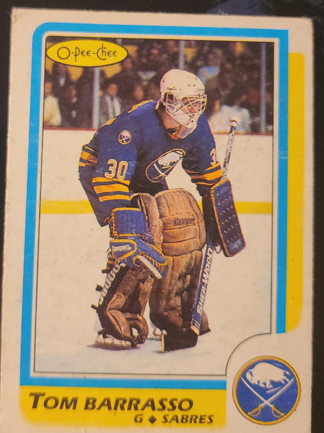 Tom Barrasso O-Pee-Chee Hockey Card image indicator(1)