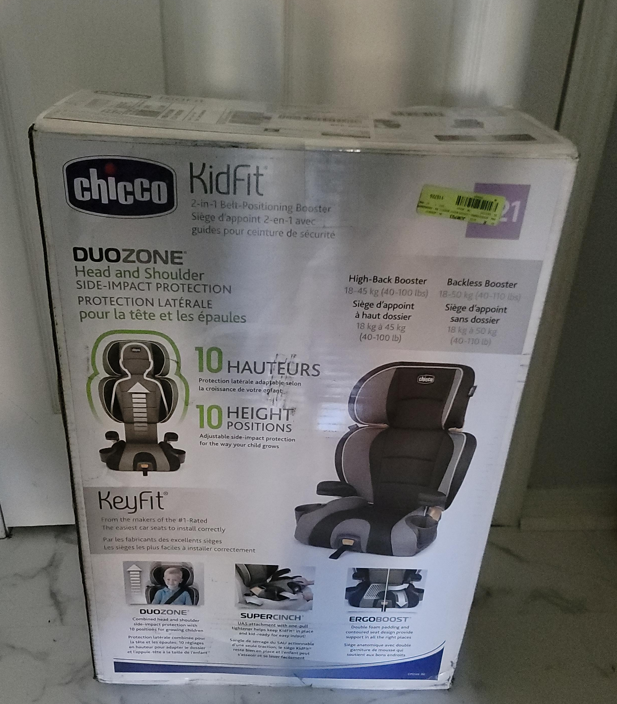 Chicco KidFit 2-in-1 Booster Car Seat thumbnail
