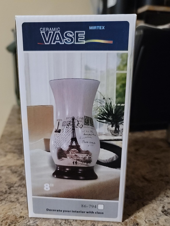 Ceramic Vase - Eiffel Tower Design thumbnail