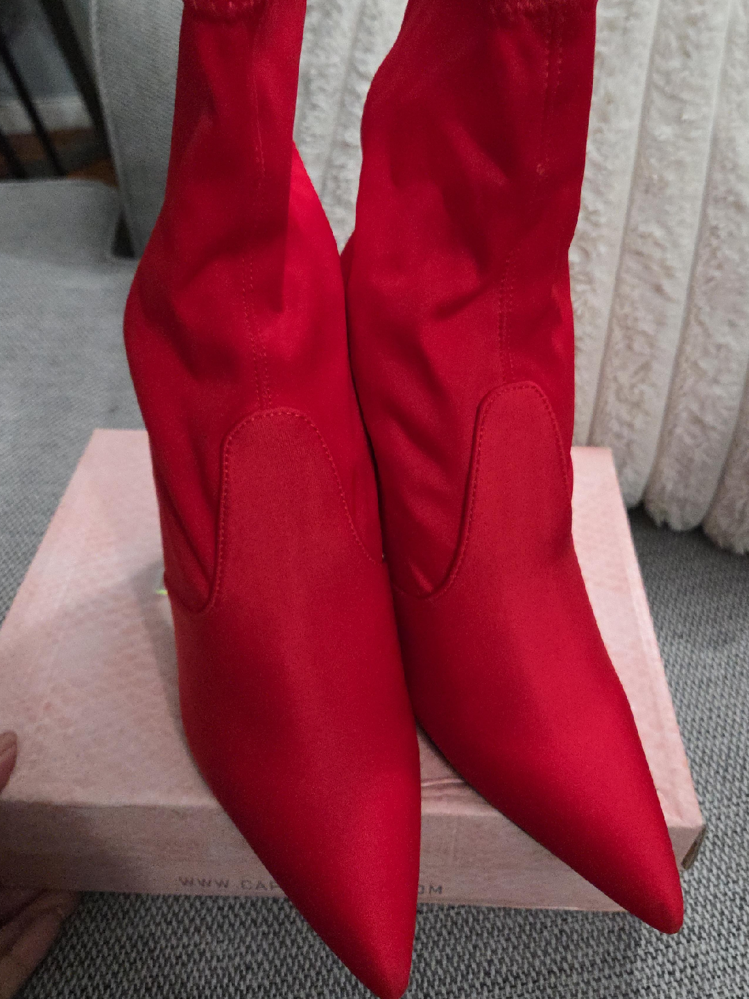 Cape Robbin Red Heeled Booties - Size 8.5 thumbnail
