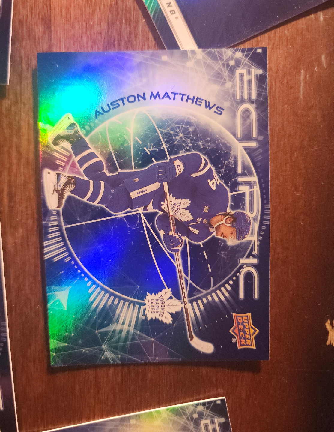 Auston Matthews Upper Deck Trading Card thumbnail