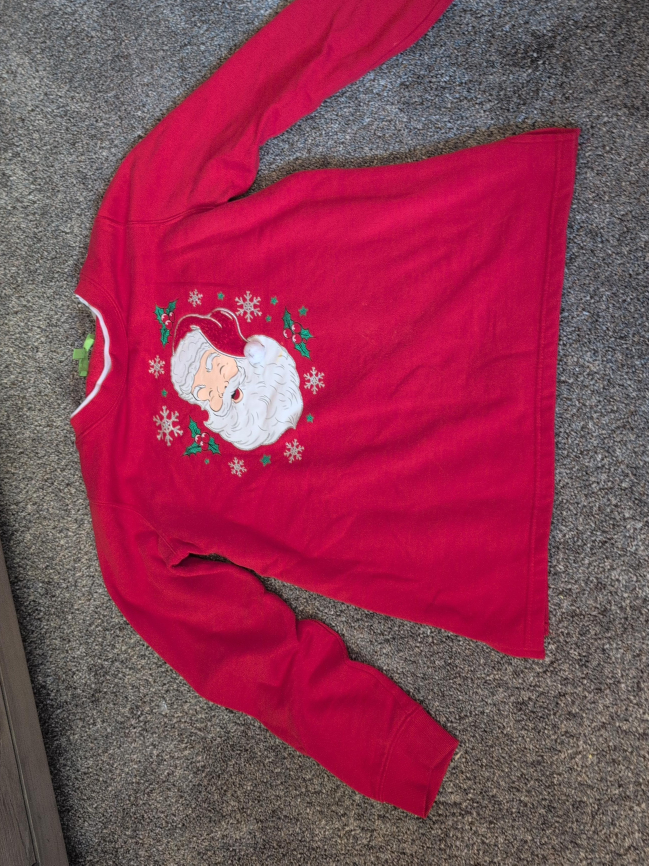 Red Santa Claus Crewneck Sweatshirt thumbnail
