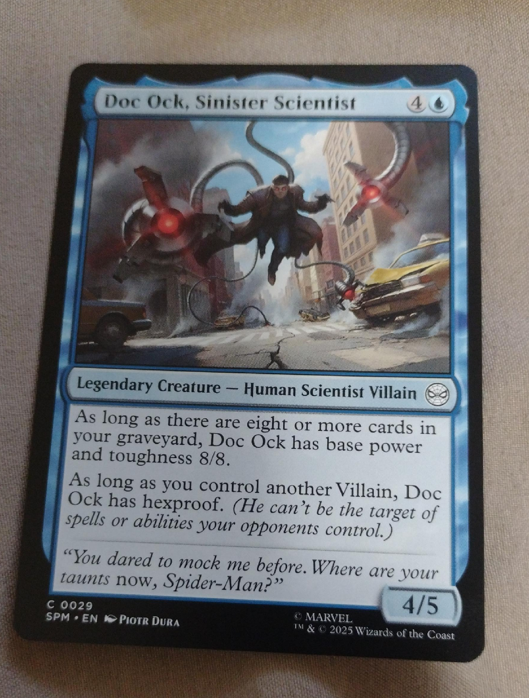 Doc Ock, Sinister Scientist Magic: The Gathering Card thumbnail
