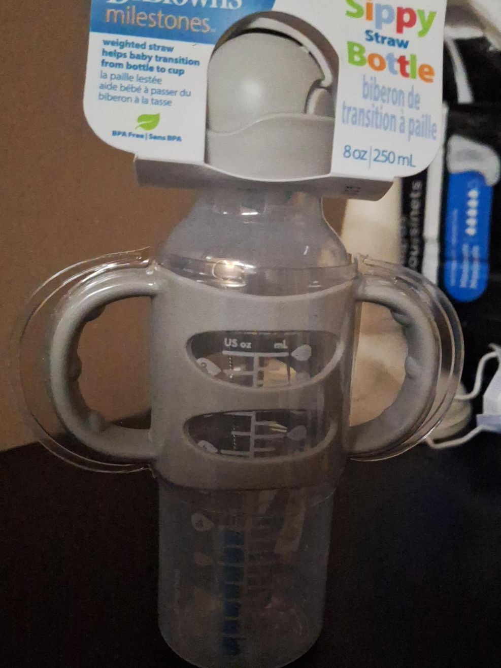 ❤️Dr. Brown's Sippy Straw Bottle, 8oz ❤️ thumbnail