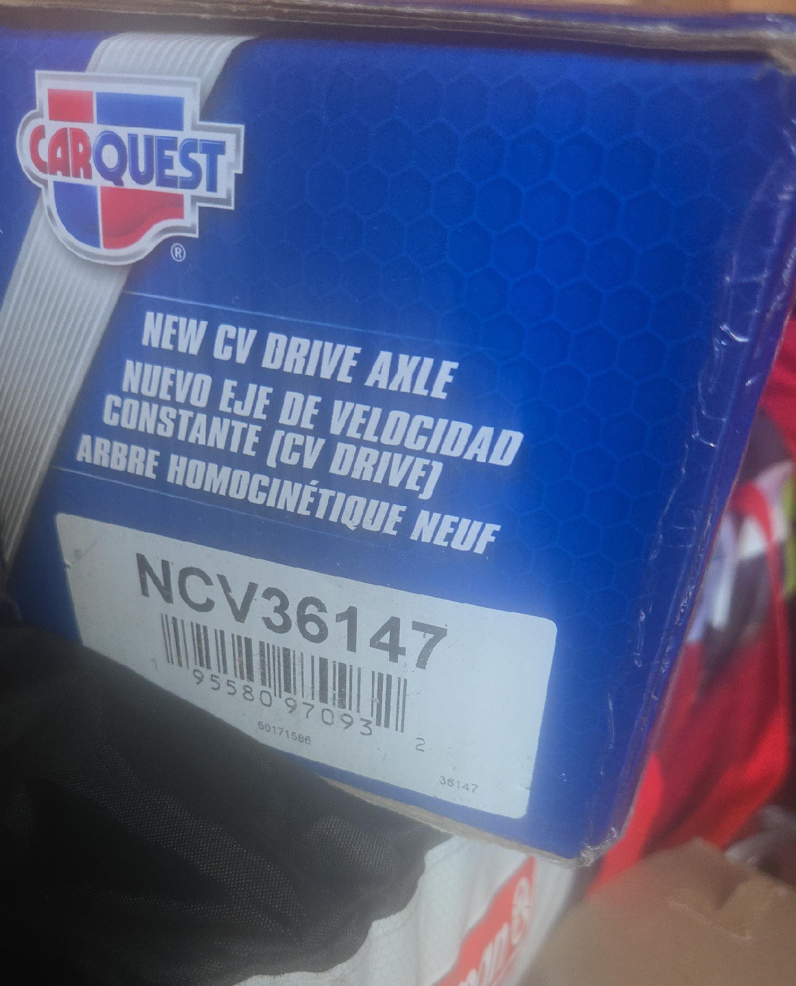 Carquest New CV Drive Axle NCV36147