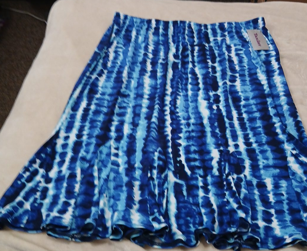 TanJay Blue Tie-Dye Skirt
