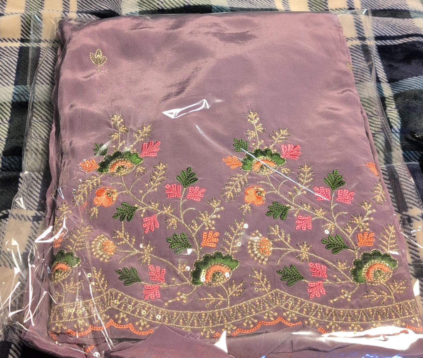 Embroidered Salwar Kameez Fabric - New thumbnail