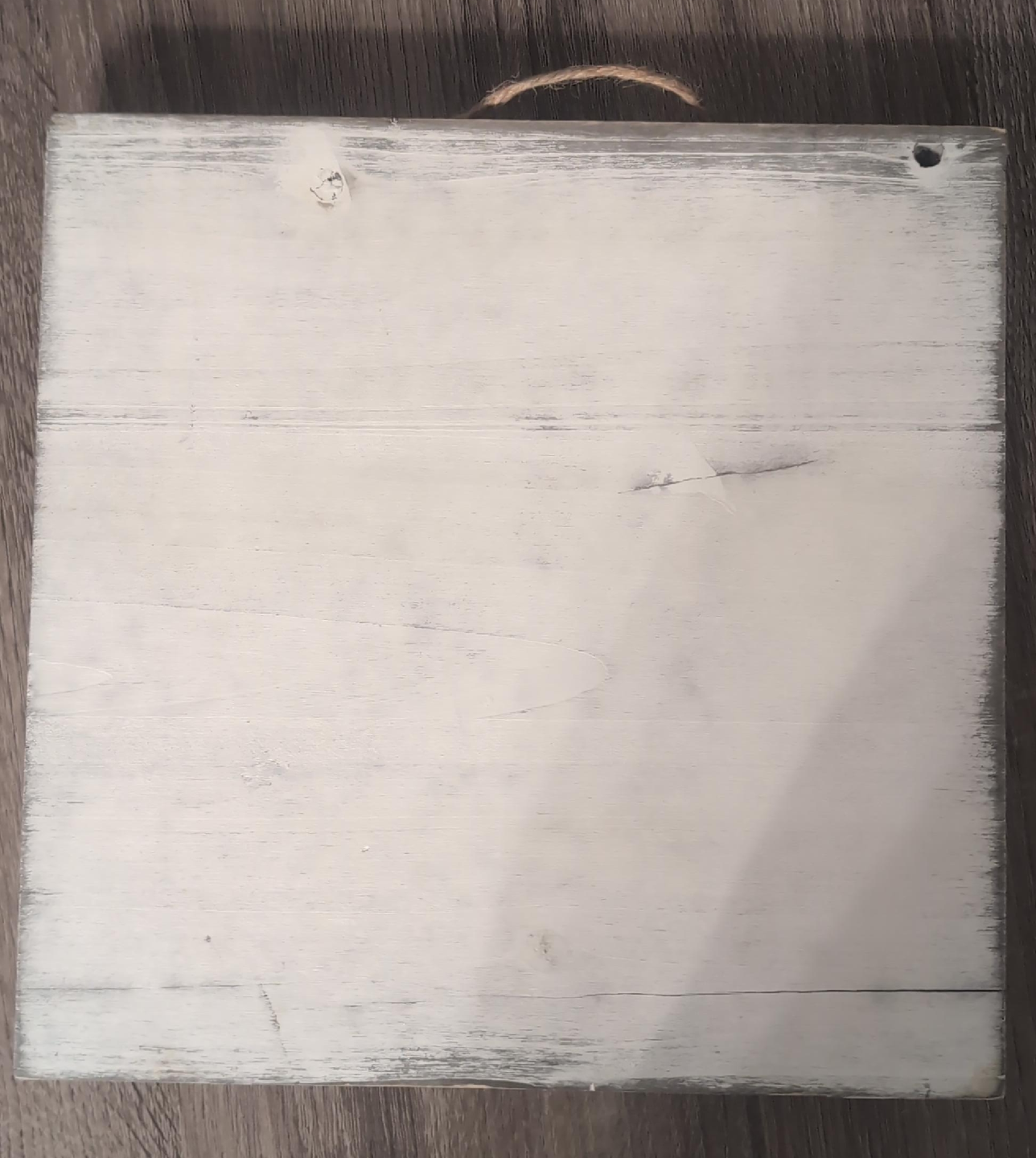 Rustic Whitewashed Wood Decor Sign