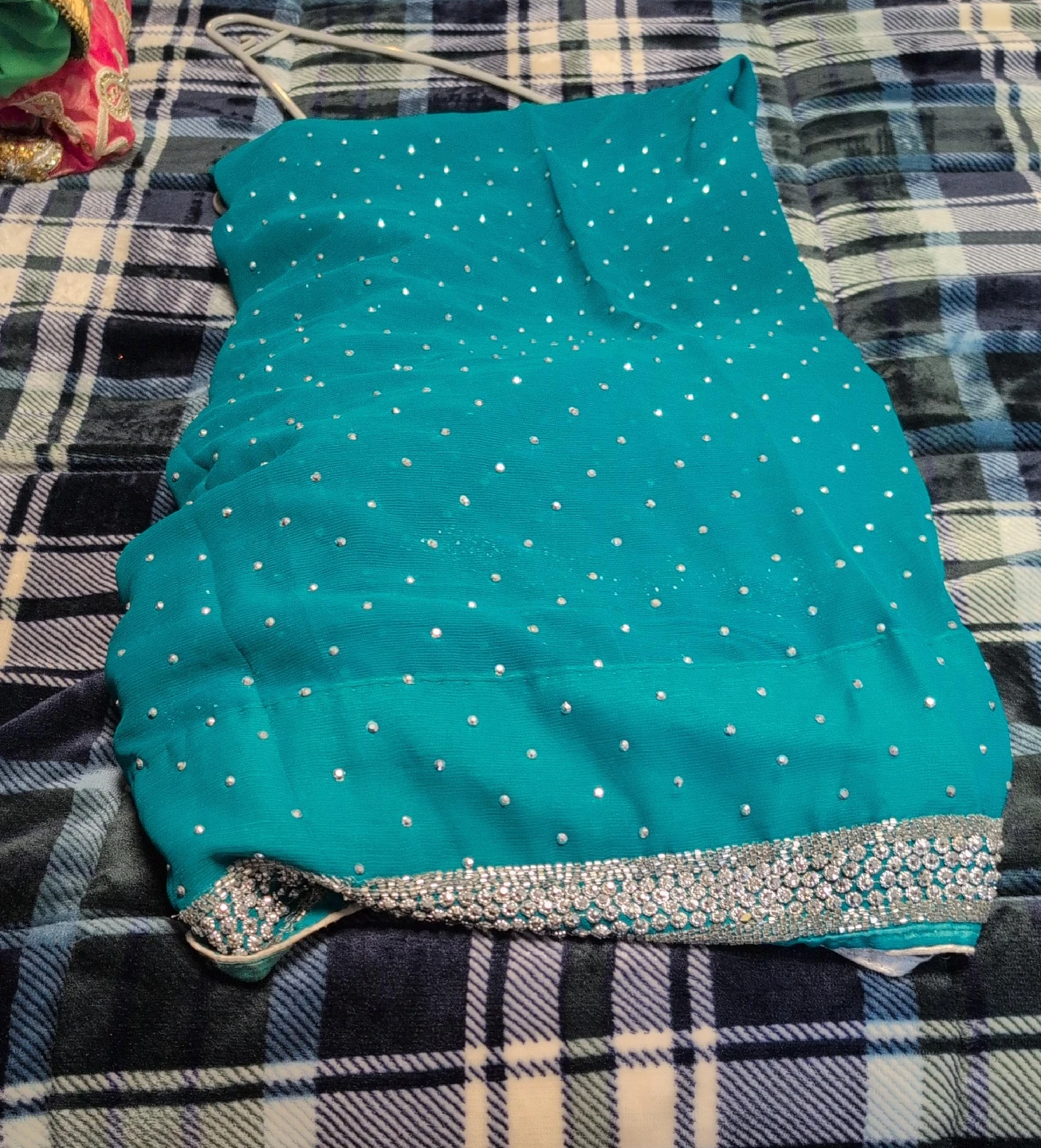 Teal Embellished Dress thumbnail