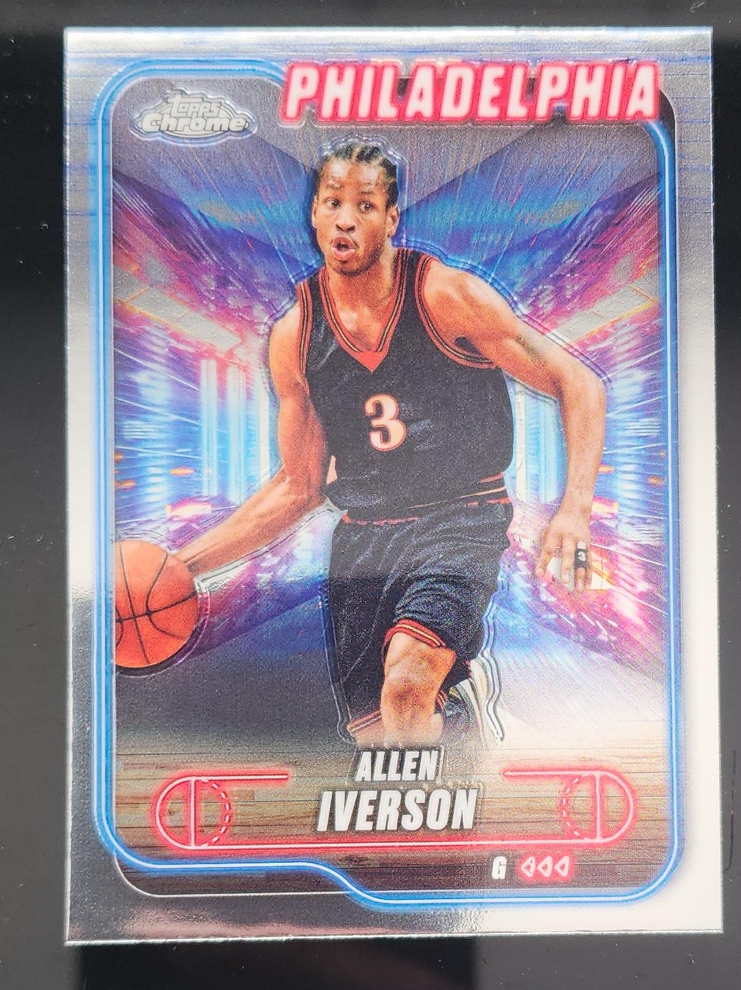 Allen Iverson Topps Chrome Basketball Card thumbnail