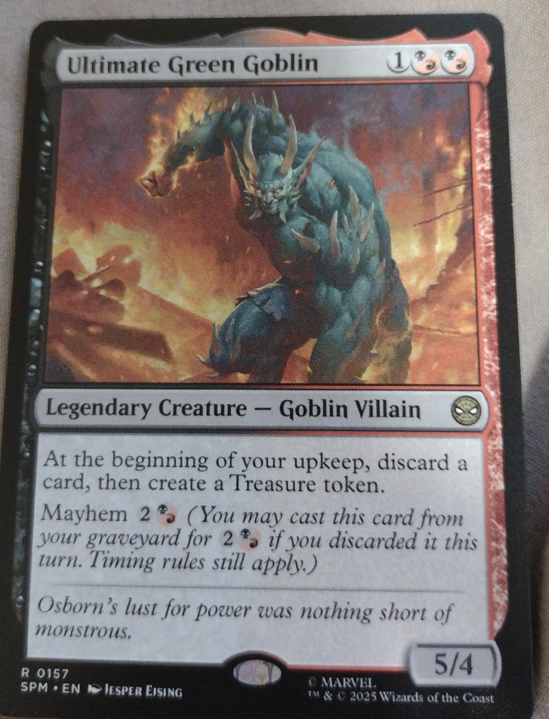 Ultimate Green Goblin - Magic: The Gathering Card thumbnail