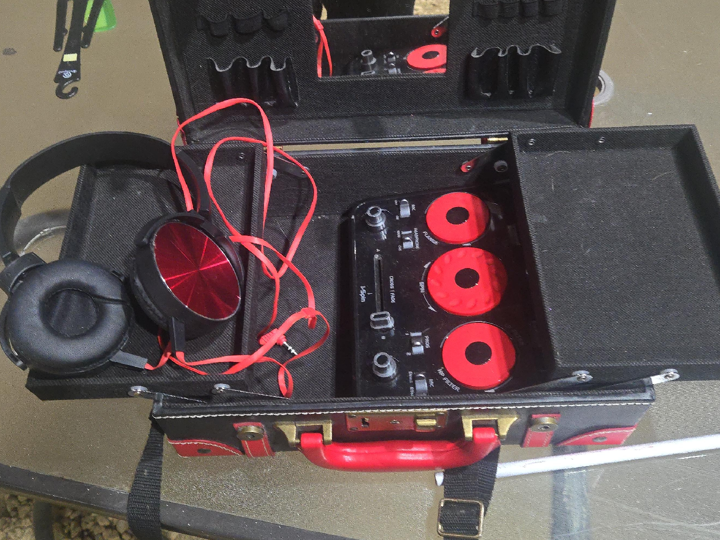 DJ Mixer with Headphones in Carrying Case thumbnail