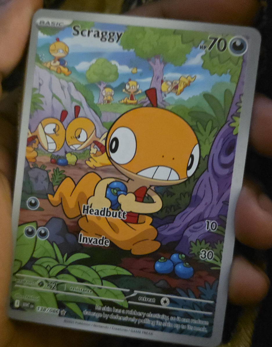 Scraggy Pokémon Card image indicator(1)