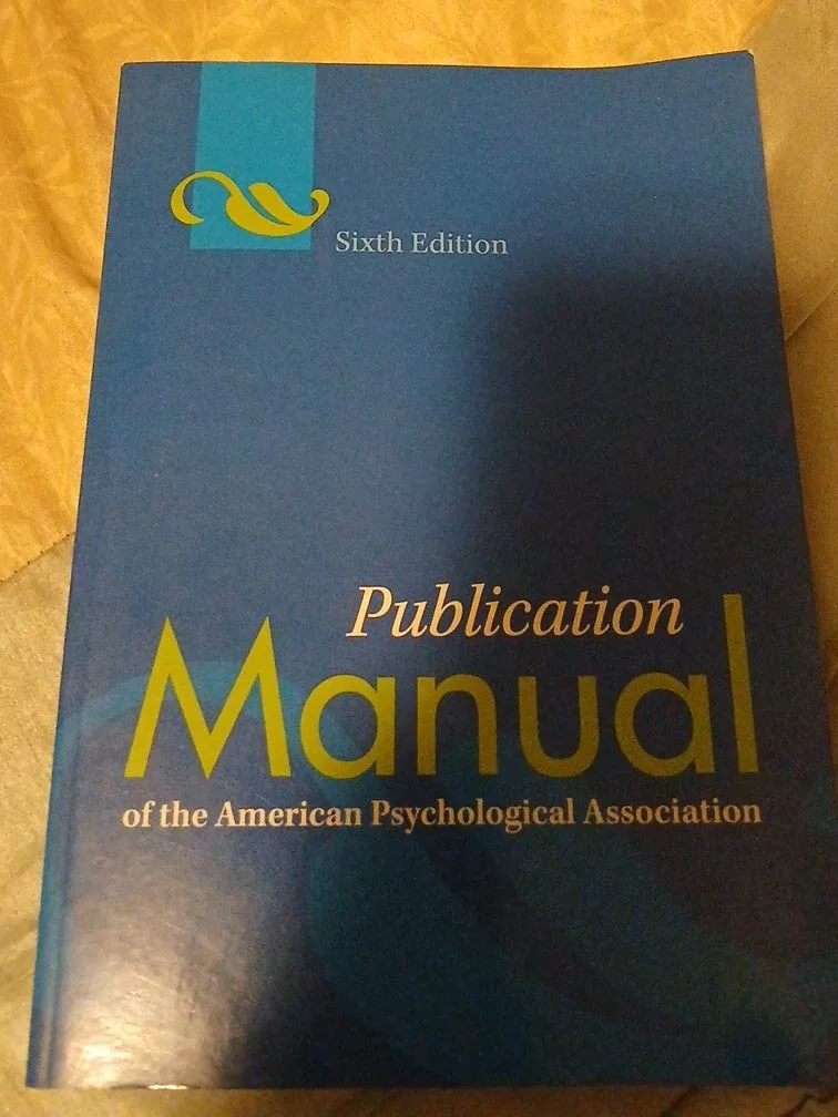 Publication Manual of the American Psychological Association