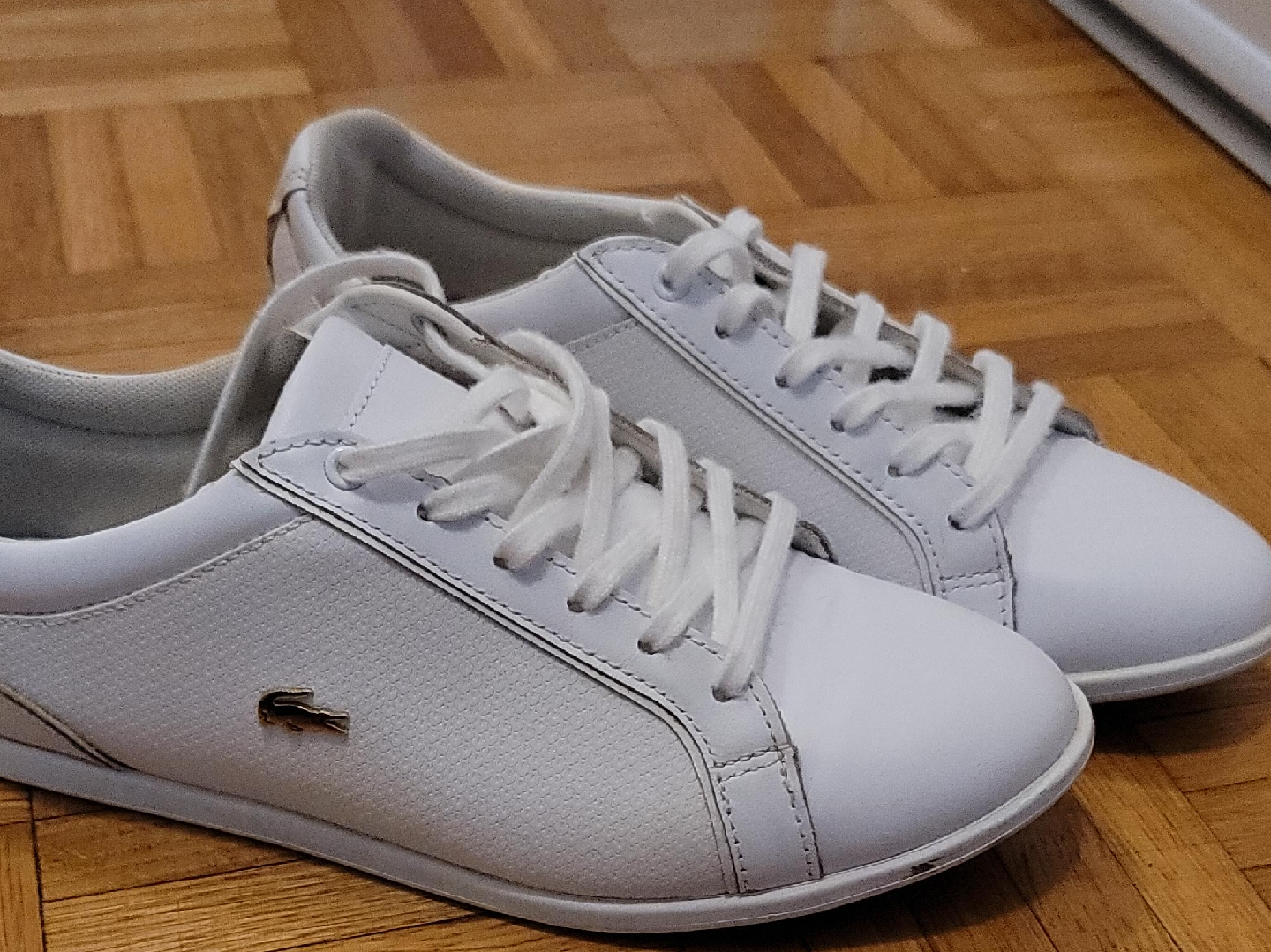 Lacoste White Leather Sneakers thumbnail