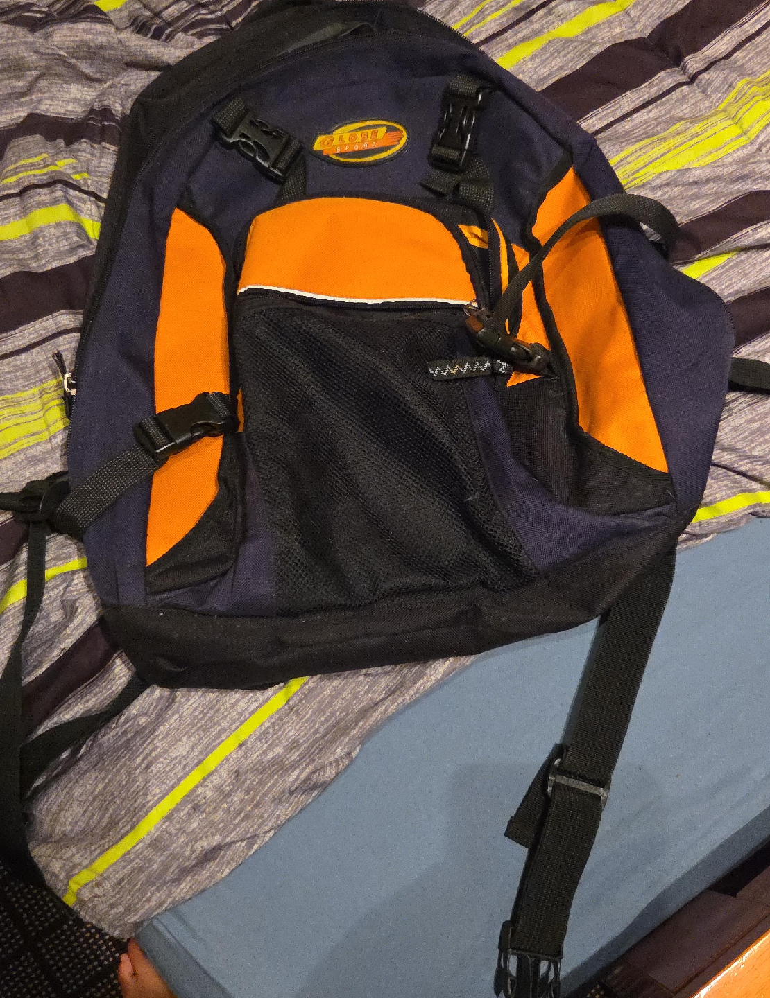 Globe Sport Backpack - Navy Blue & Orange thumbnail