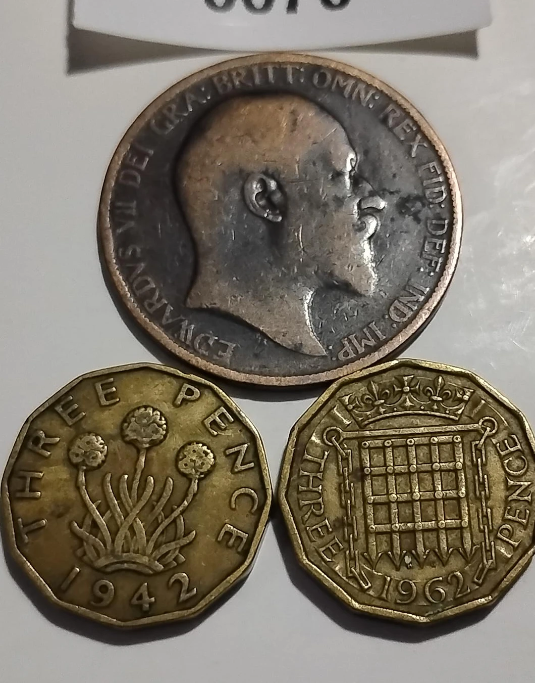 Vintage British Coins 1902.  1942.1962 thumbnail
