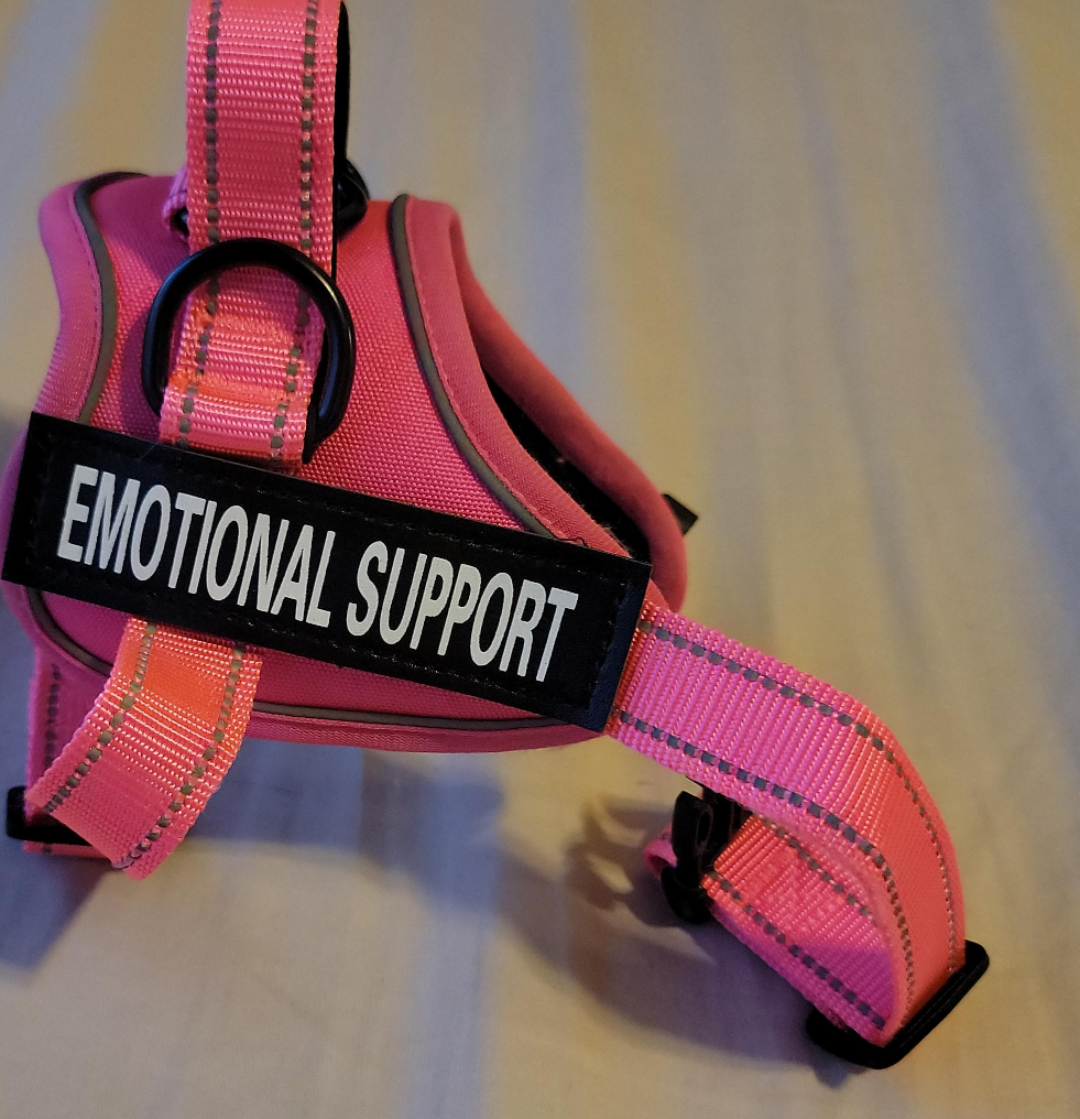 Pink Emotional Support Pet Harness thumbnail