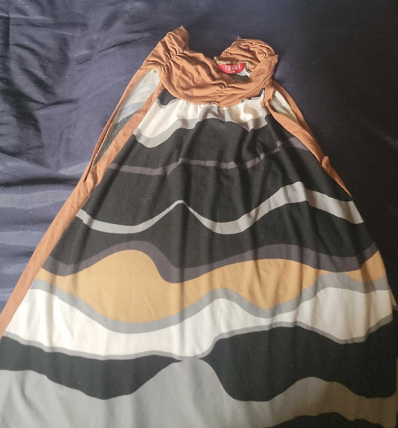 Teshi dress - Brown, Black, White thumbnail
