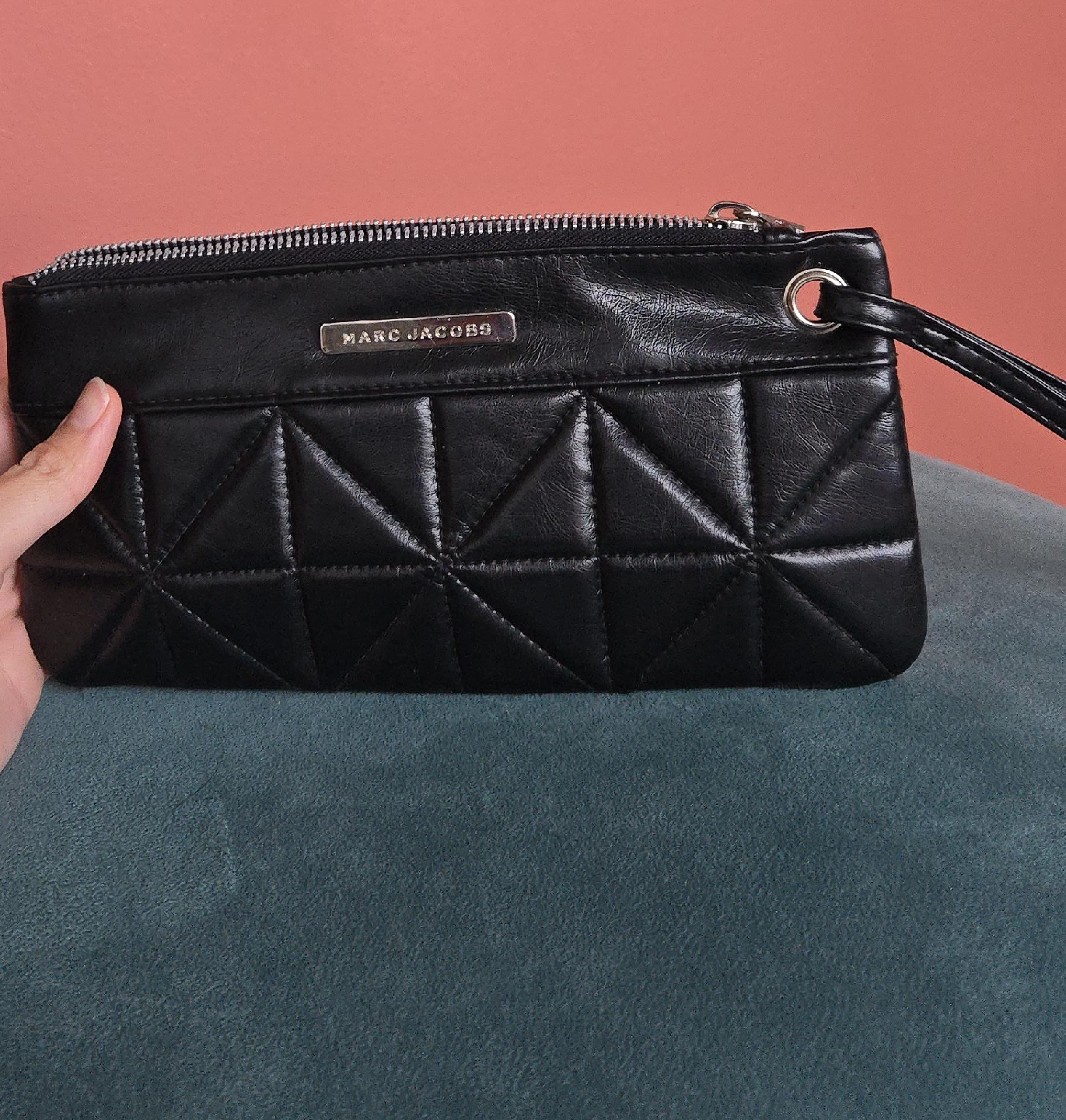 Marc Jacobs Black Quilted Wristlet thumbnail