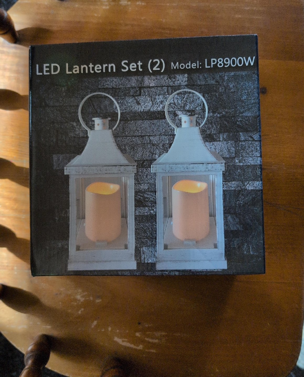 LED Lantern Set (2) Model LP8900W
