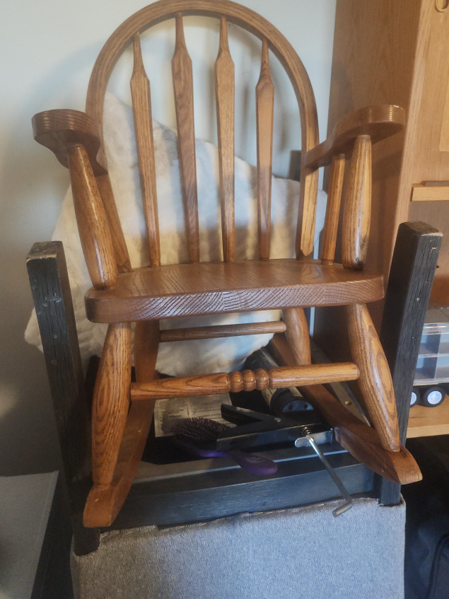 Wooden Rocking Chair thumbnail
