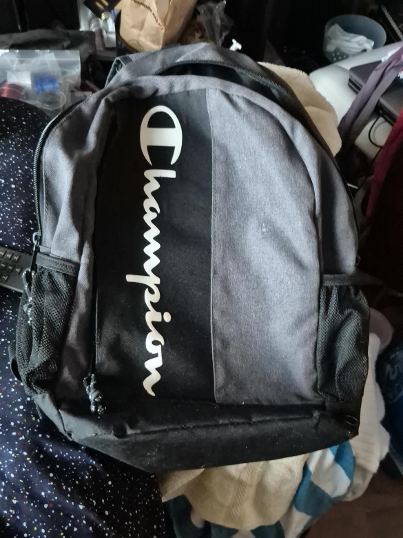 Champion Backpack - Grey & Black thumbnail