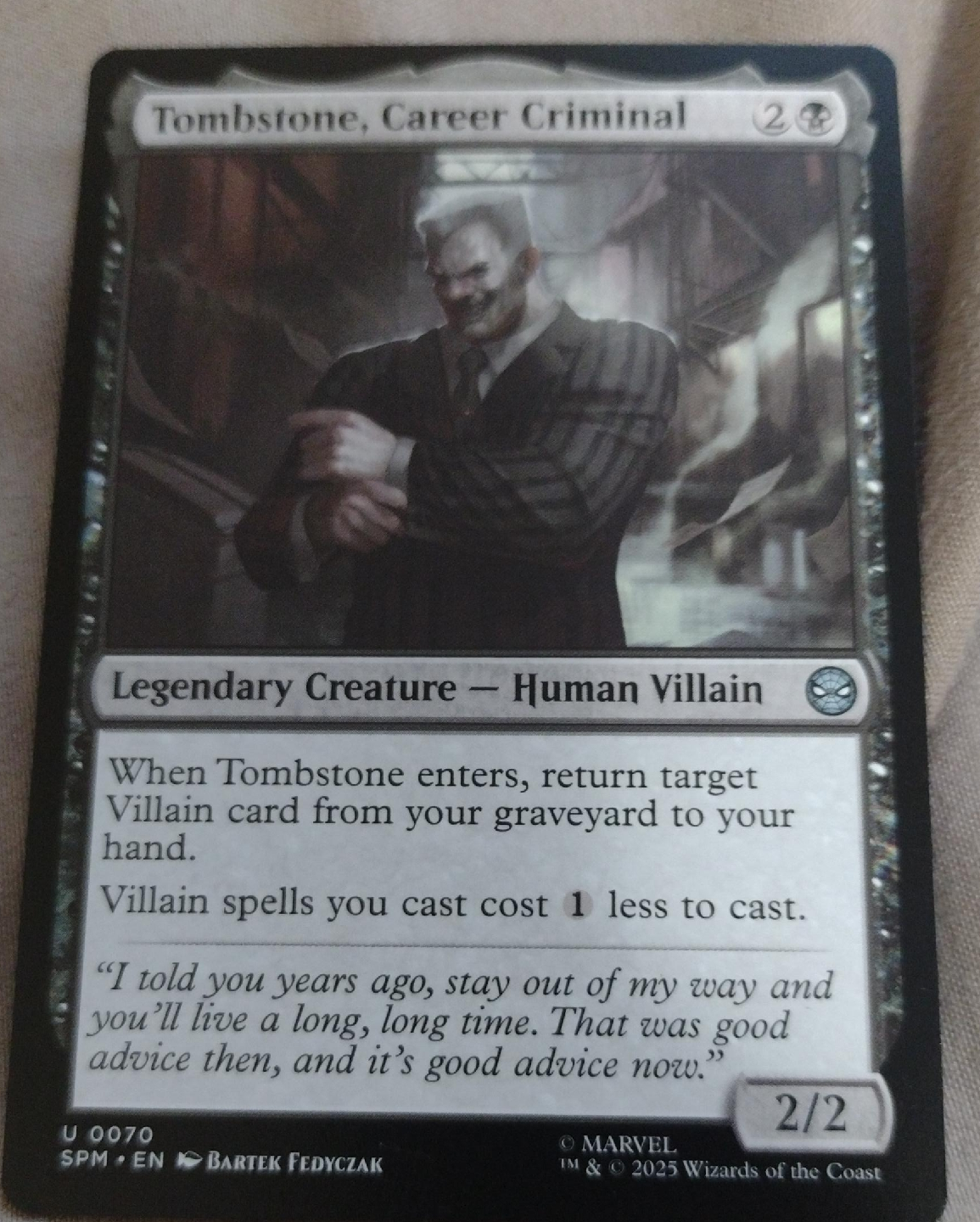 Tombstone, Career Criminal Magic Card thumbnail