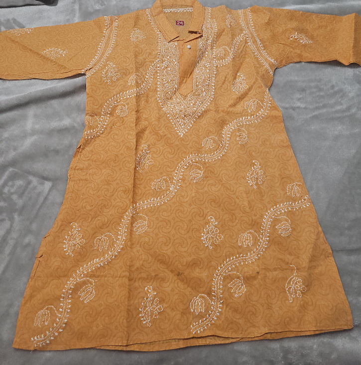 Lakhnawi Embroidered Kurta Size 24 thumbnail