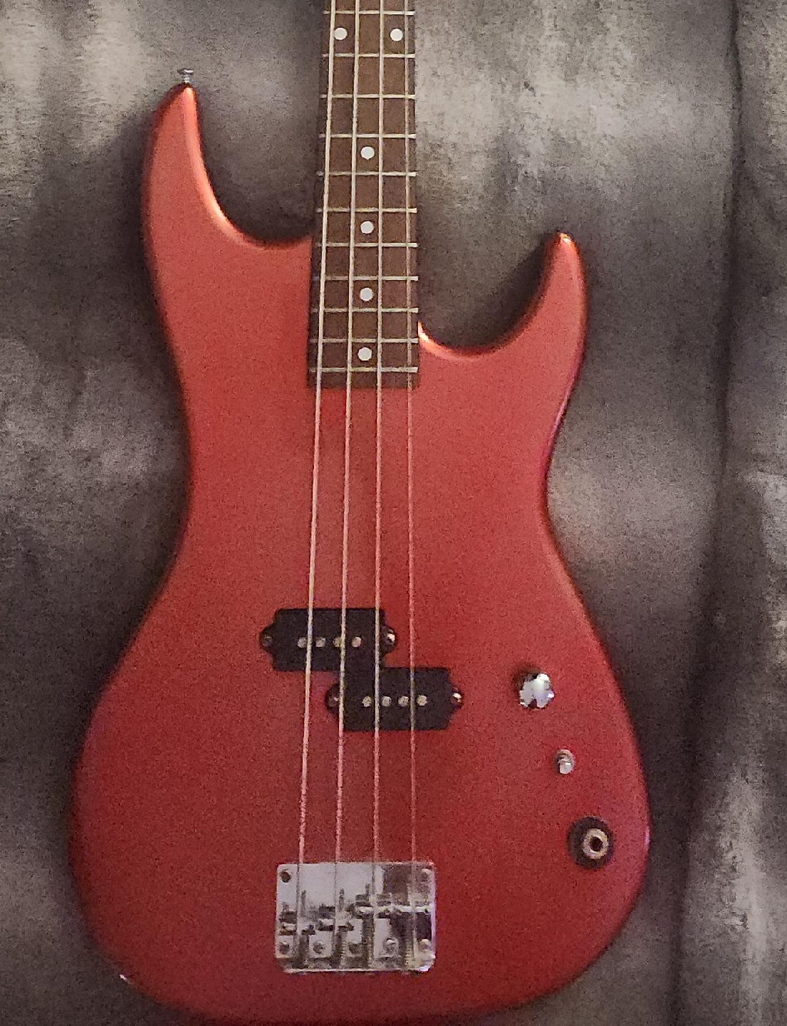 Red Electric Bass Guitar thumbnail