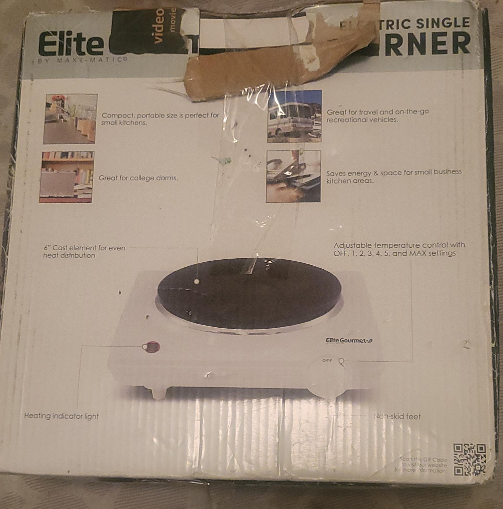 Elite Gourmet Electric Single Burner thumbnail