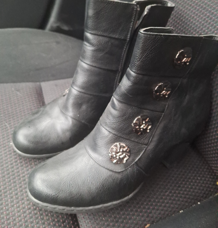Black Ankle Boots, Size 7 thumbnail