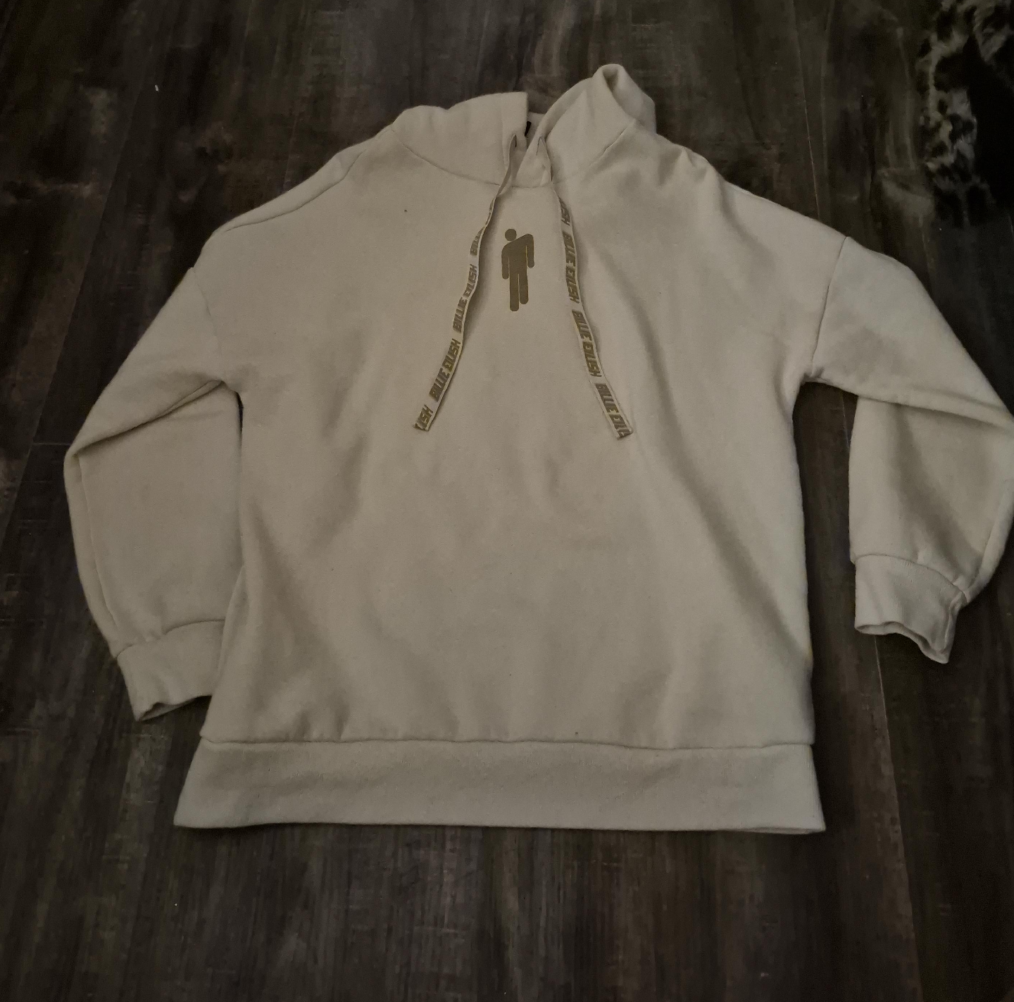 Billie Eilish Beige Hoodie thumbnail