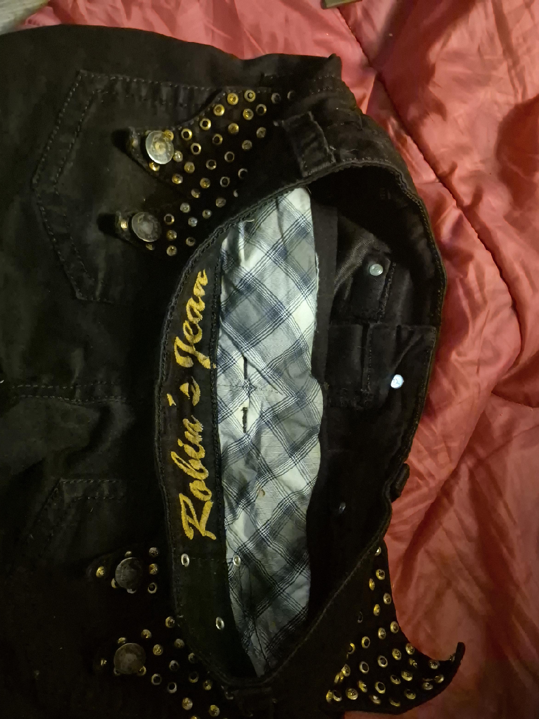 Robin's Jean Black Studded Shorts thumbnail