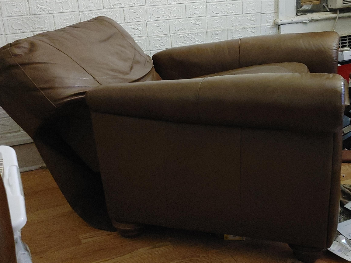 Brown Leather Armchair