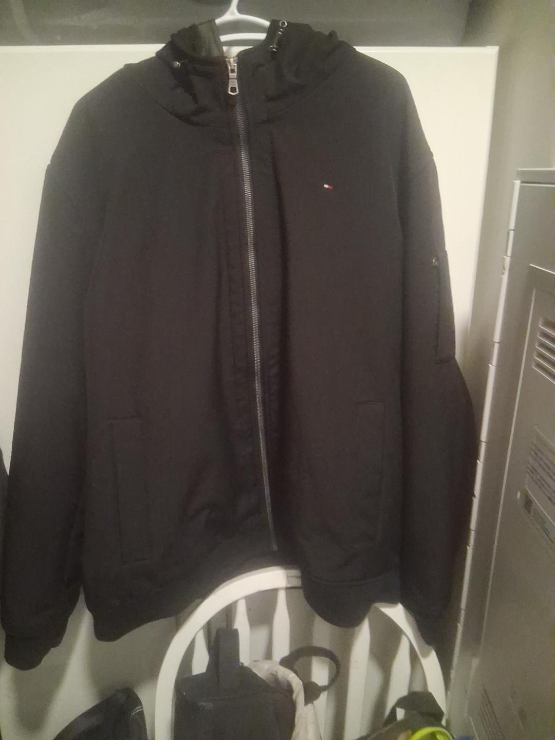Tommy Hilfiger Black Hooded Jacket thumbnail