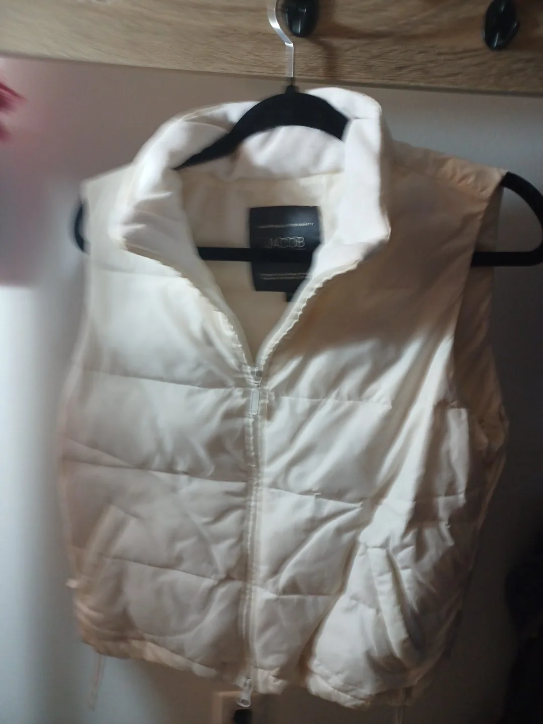Jacob White Puffer Vest