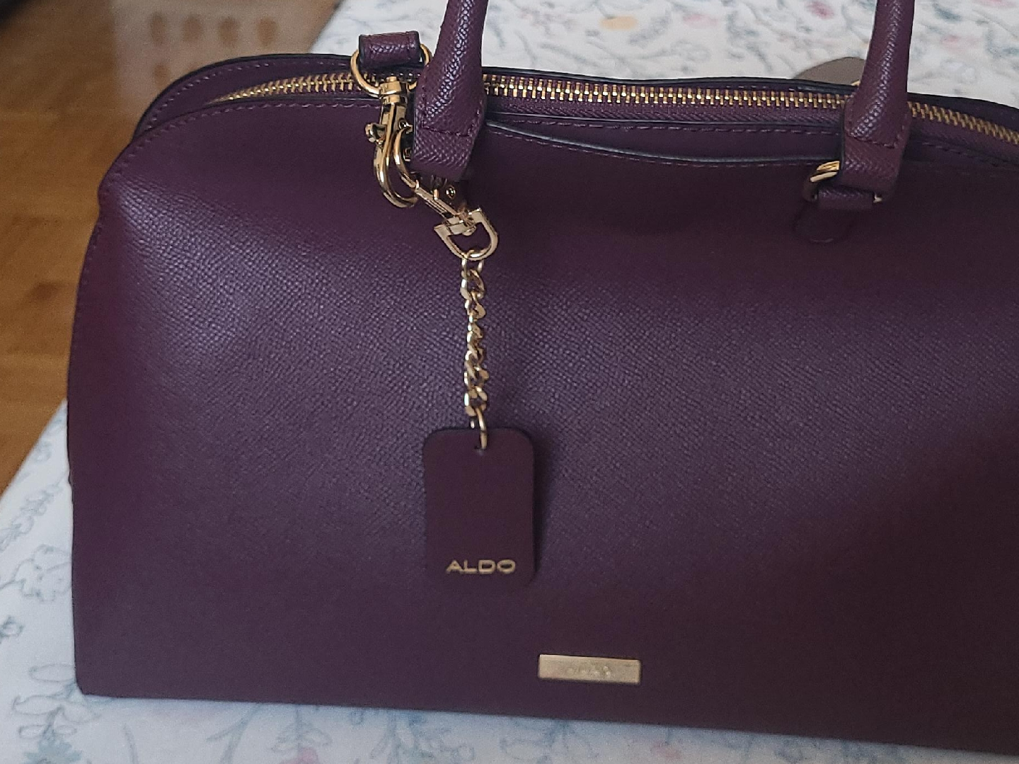 Aldo Purple Satchel Handbag