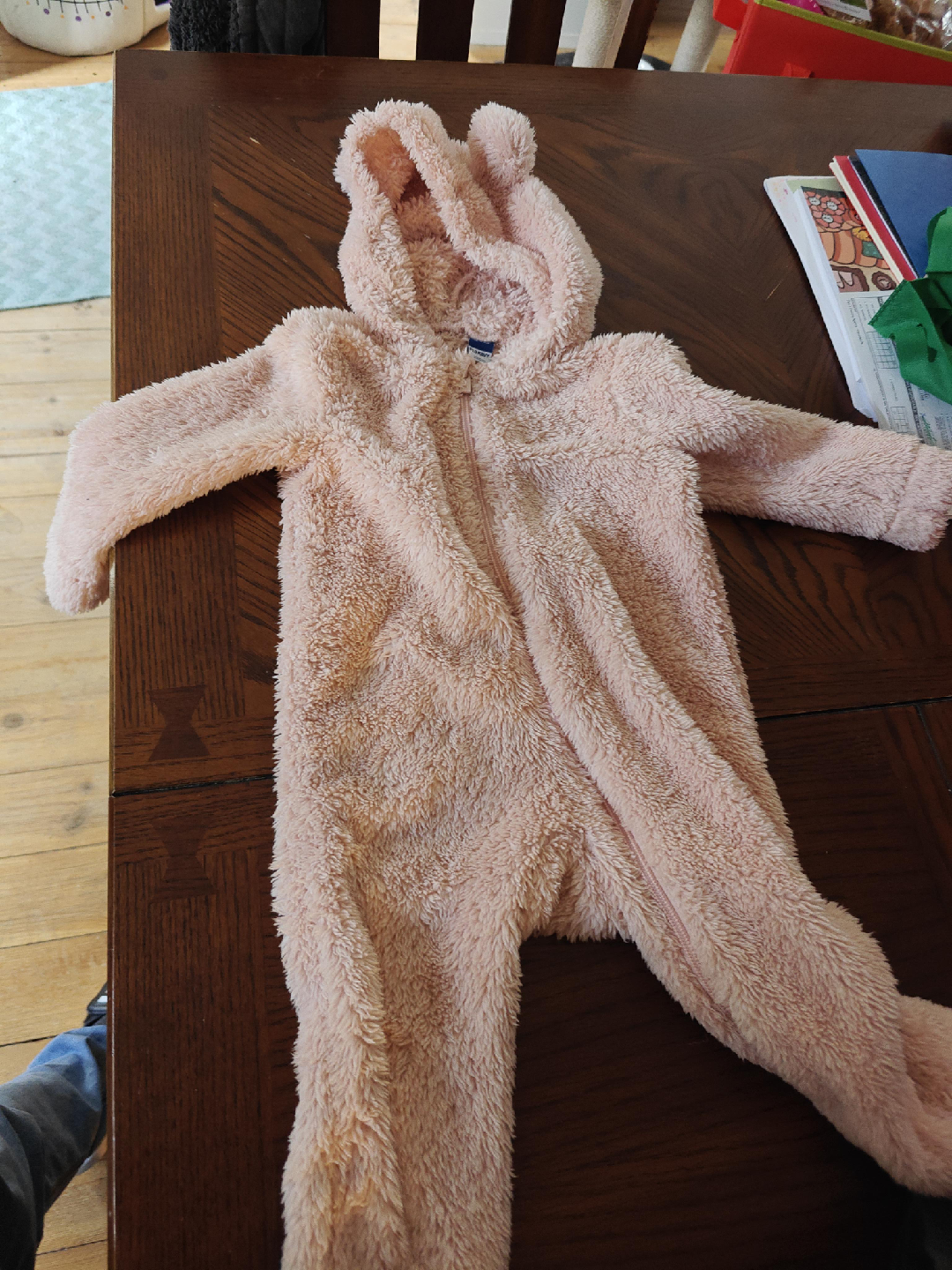 Old Navy Pink Bear Onesie (18-24 Months)