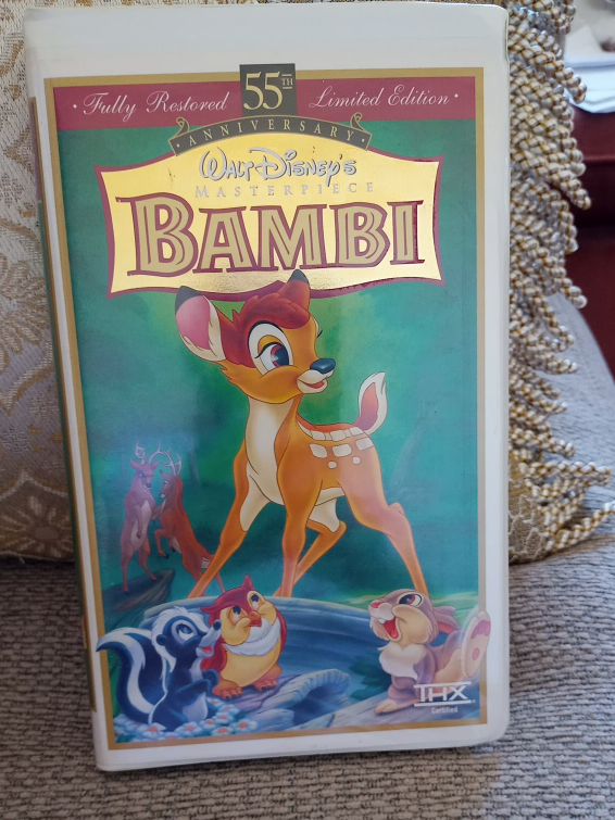 Walt Disney's Bambi 55th Anniversary VHS Tape thumbnail