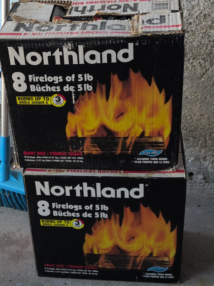 Northland Firelogs - 8 logs of 5lb each thumbnail
