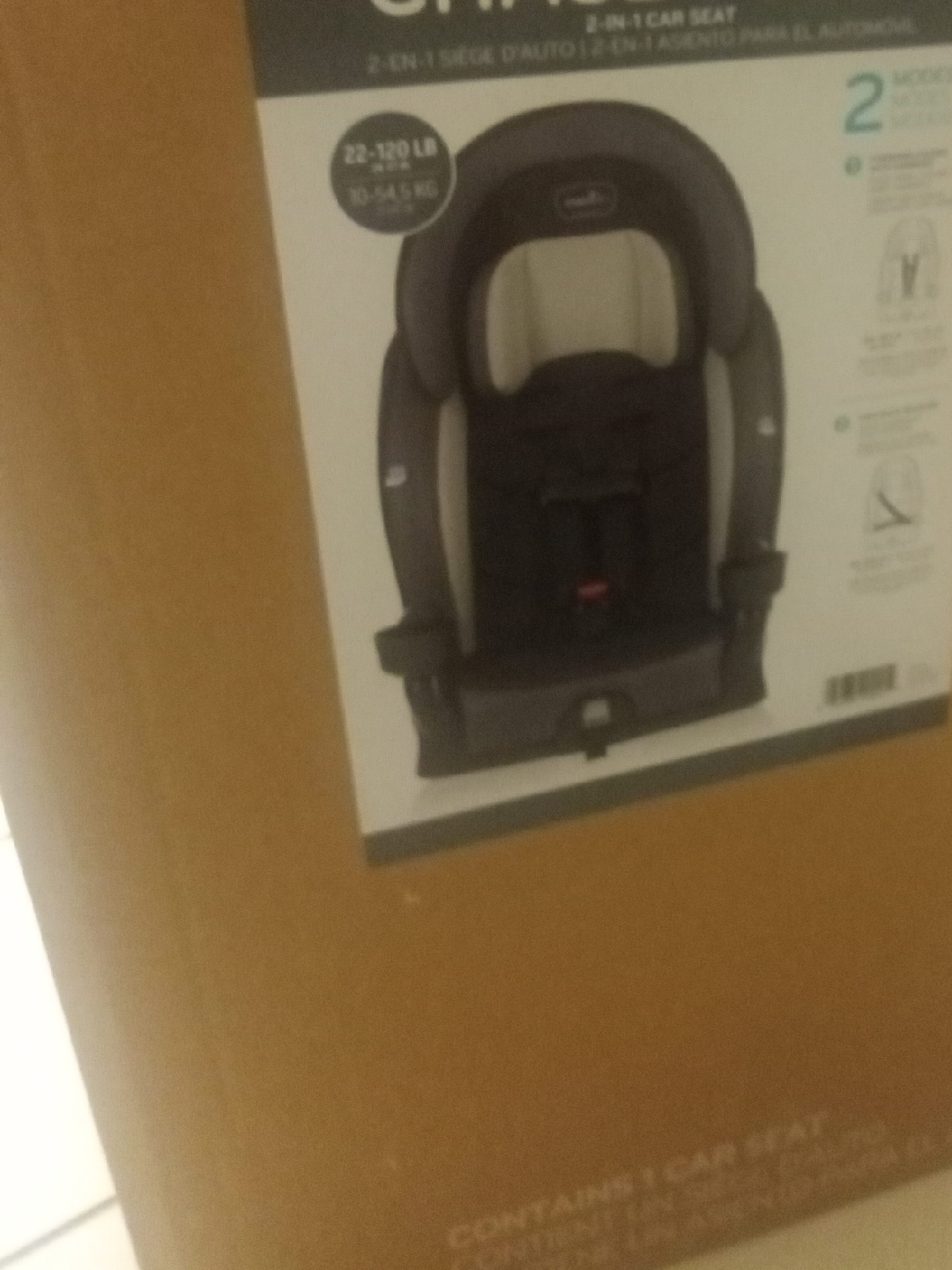 Evenflo Chase Plus 2-in-1 Car Seat - New in Box!
