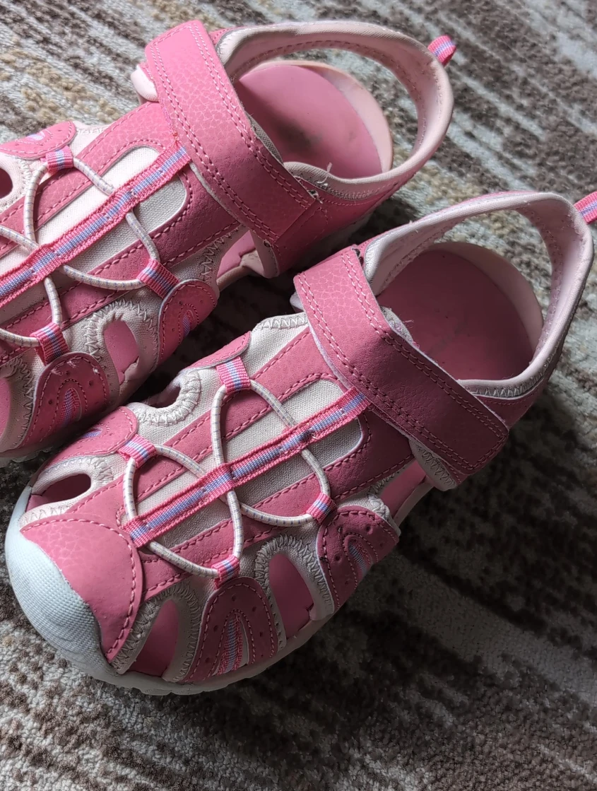 Pink Girls Sandals. Size 5. thumbnail